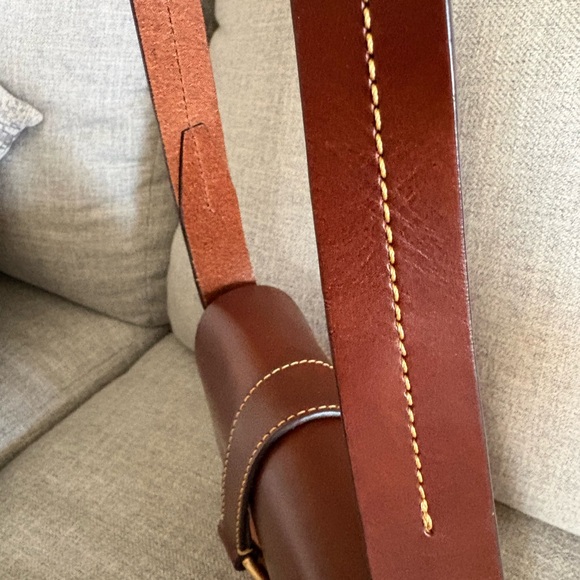 Dooney & Bourke Brown and Tan Leather Crossbody Bag - Picture 7 of 10